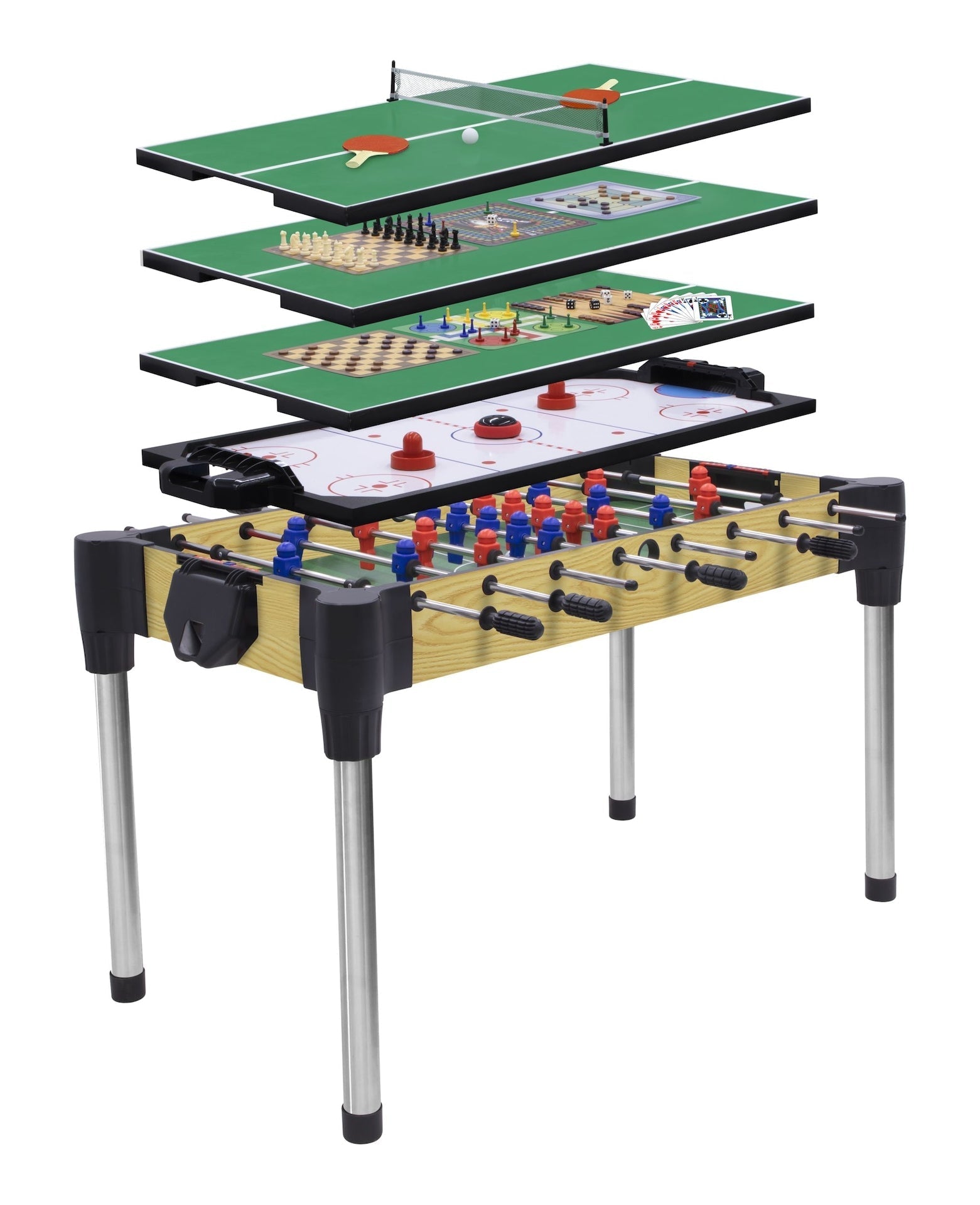 10-in-1 Space-Saving Battery-Powered Games Set/Table, 48-in R8E6 - product image 1