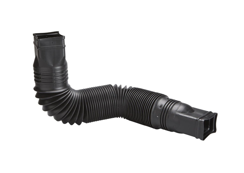 Canada Flex-a-Spout Vinyl Downspout Extension, Rust-proof, Black L7V7