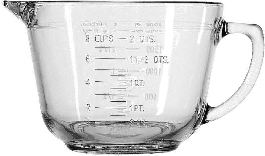 Glass Batter Bowl, 2-qt G1Y9 - product image 1
