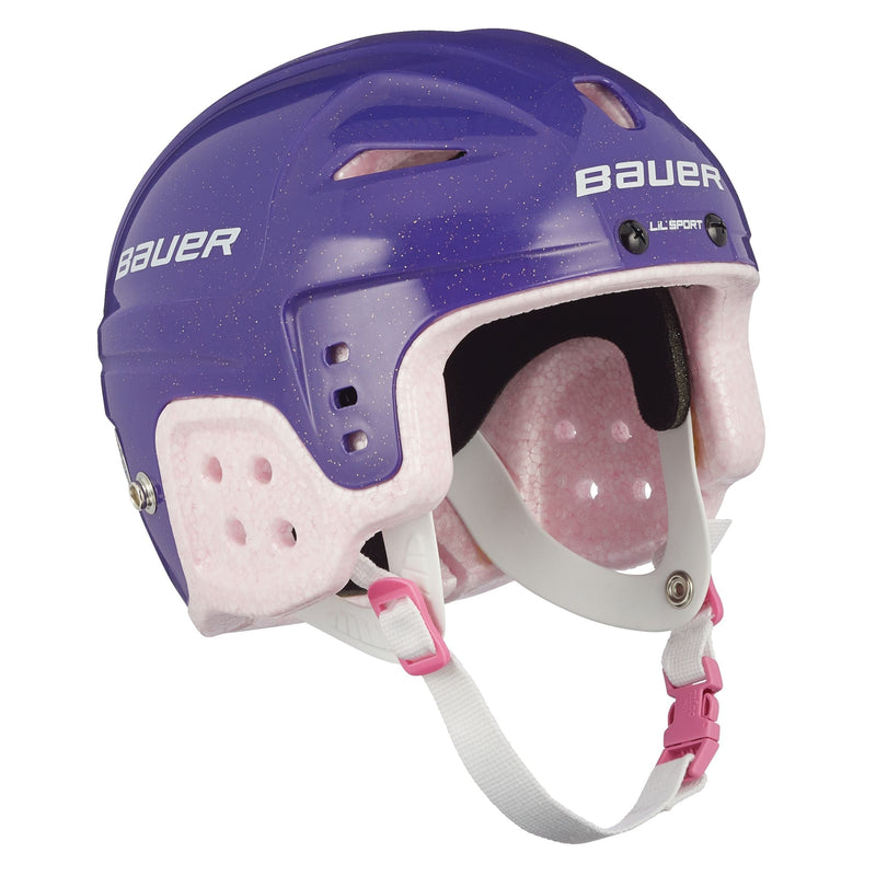 Lil' Sport Hockey Helmet, Youth, Purple & Pink W6L0