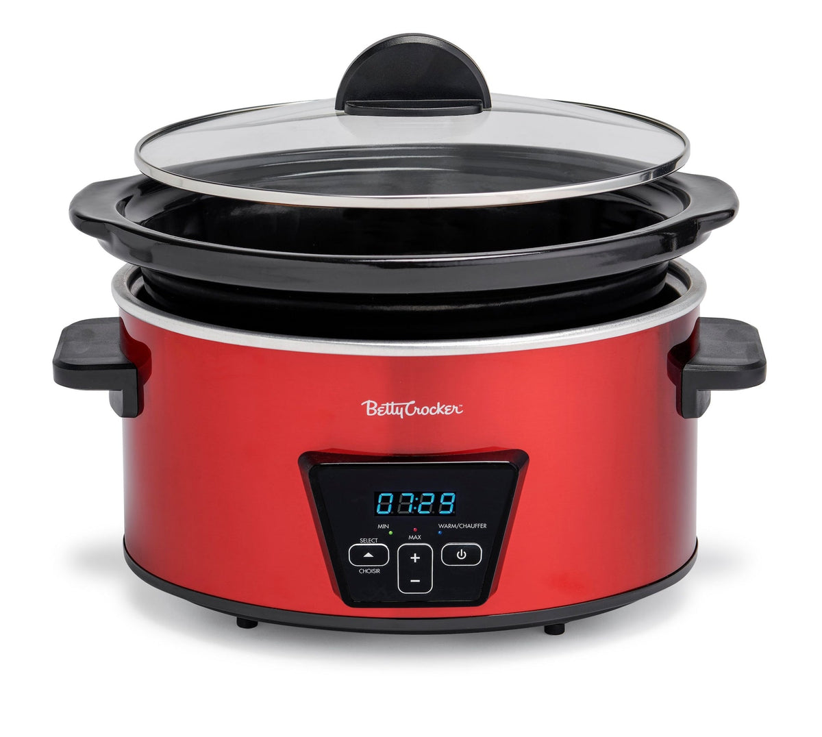 Crocker Digital Programmable Slow Cooker with Tempered Glass Lid, 5-qt I5Q6 - product image 3