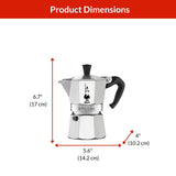 Moka Pot with Ergonomic Anti-Scale Handle, 3-Cup C0U1 - product image 3