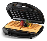 4-in-1 Round Compact Waffle Maker with Interchangeable Plates & Indicator Lights F9E2 - product image 2
