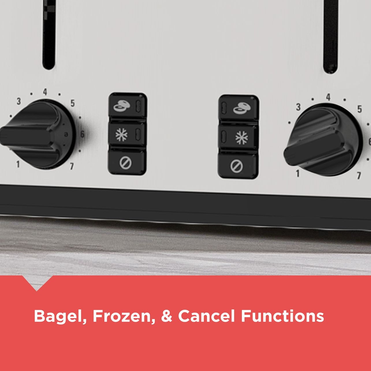 Extra Wide Slots Toaster with 7 Settings, 4-Slices Y0H9 - product image 6