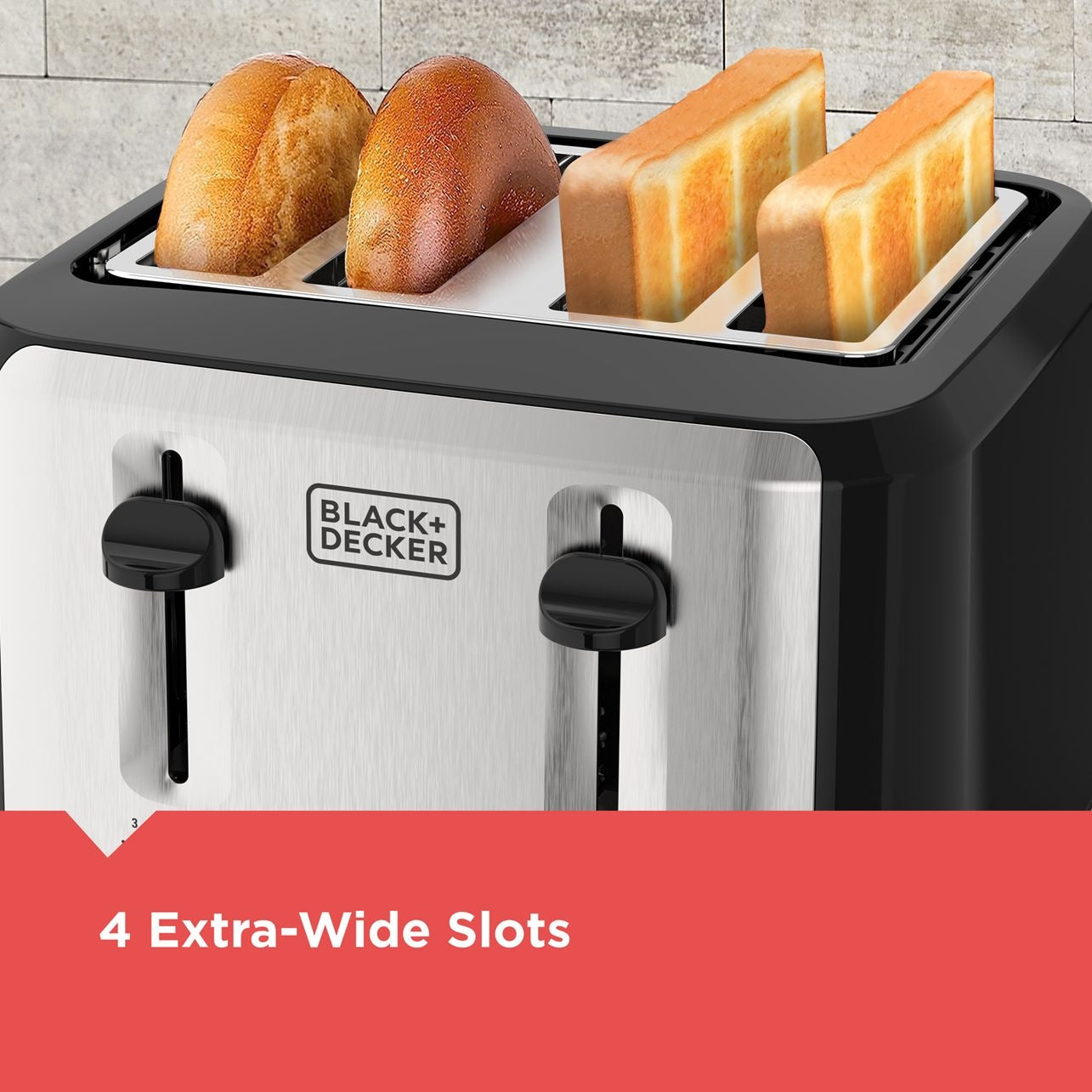 Extra Wide Slots Toaster with 7 Settings, 4-Slices Y0H9 - product image 8