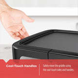 Family Sized Electric Griddle, Black, 20-in x 11-in B0Z2 - product image 8