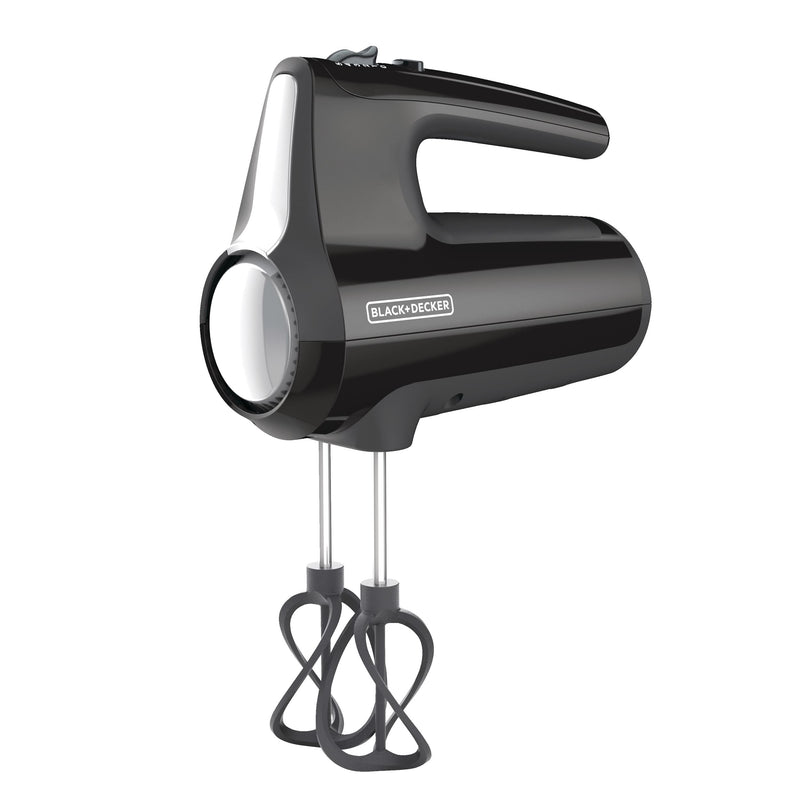 Helix Hand Mixer, Premium Performance 5 Speed Hand Mixer, Includes 5 Attachments and Case, Black V0F9