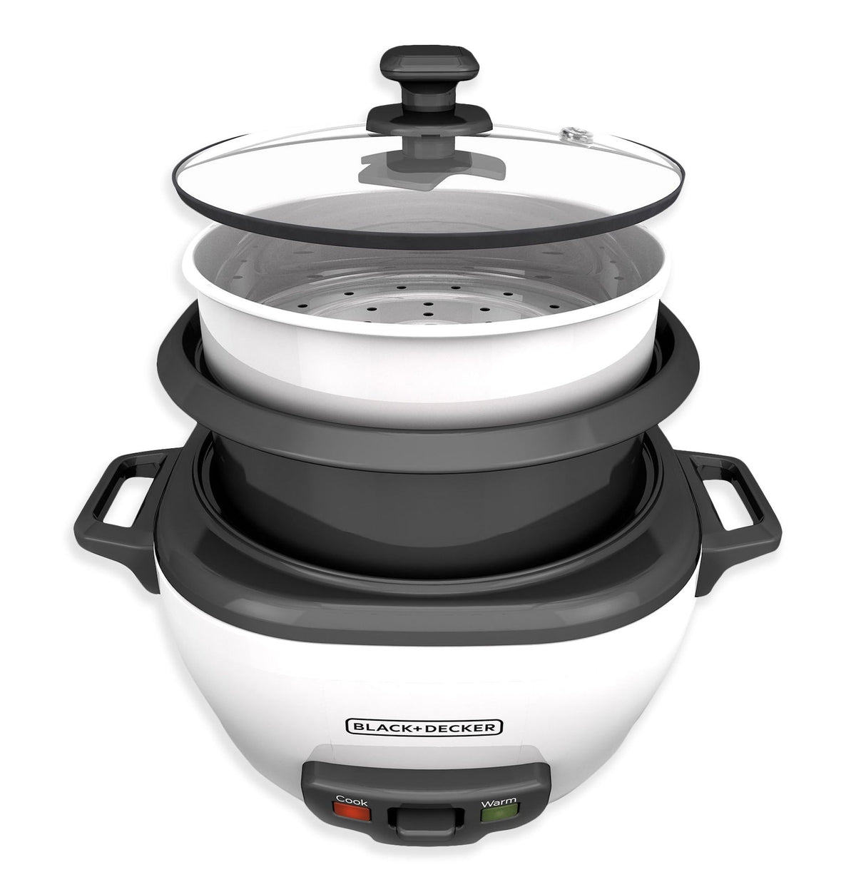 Non-Stick Rice Cooker & Steamer White, 6 Cups C2N8 - product image 3