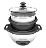 Non-Stick Rice Cooker & Steamer White, 6 Cups N8B6 - product image 3