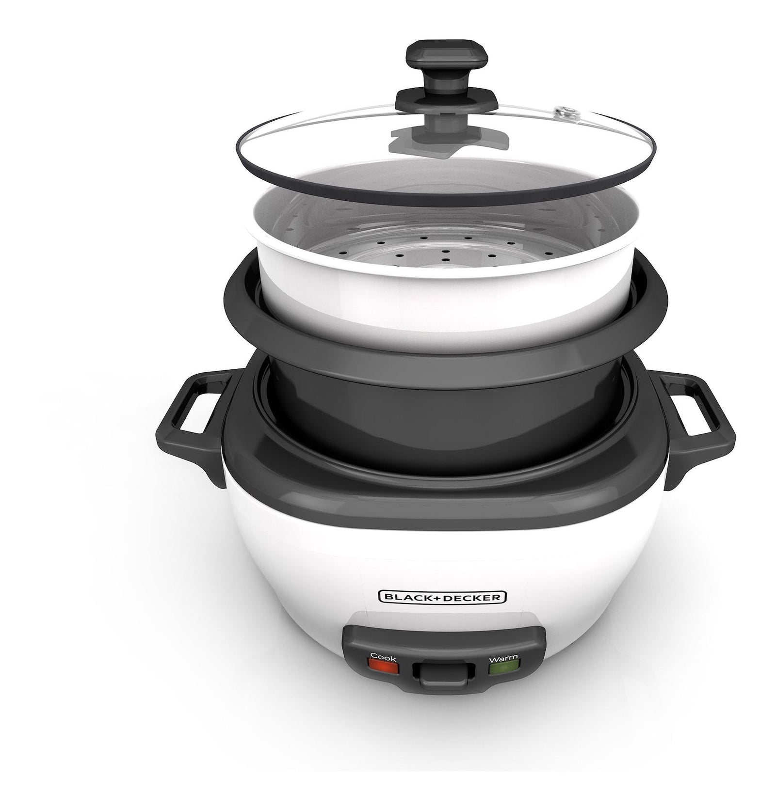 Rice Cooker & Non-Stick Steamer White, 16 Cups L4S8 - product image 2