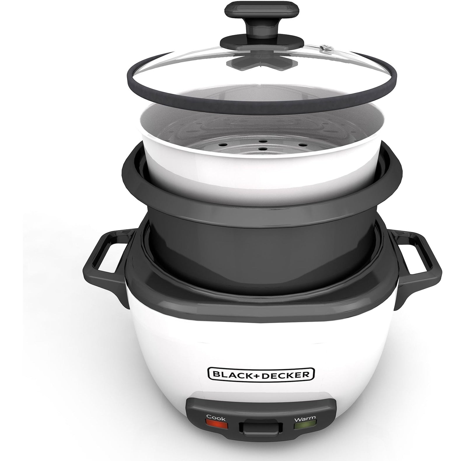 Rice Cooker & Non-Stick Steamer White, 16 Cups L4S8 - product image 5