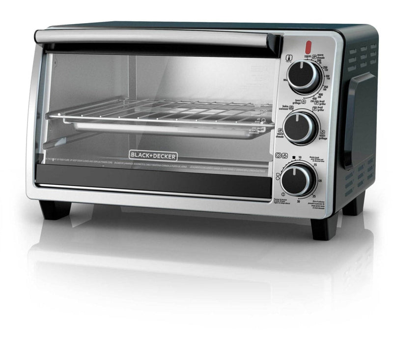 Toaster Oven with 4 Functions, Stainless Steel, 6-Slices A3I0