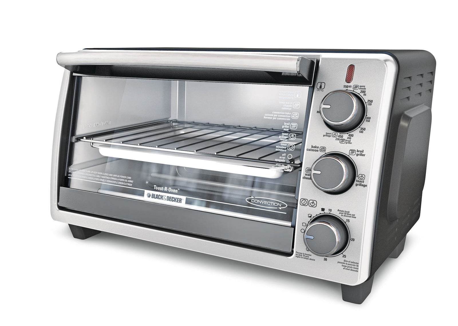 Toaster Oven with 4 Functions, Stainless Steel, 6-Slices L7N4 - product image 3