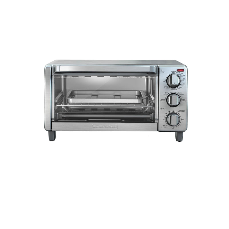 Toaster Oven with Natural Convection, Stainless Steel, 4-Slice E0U9