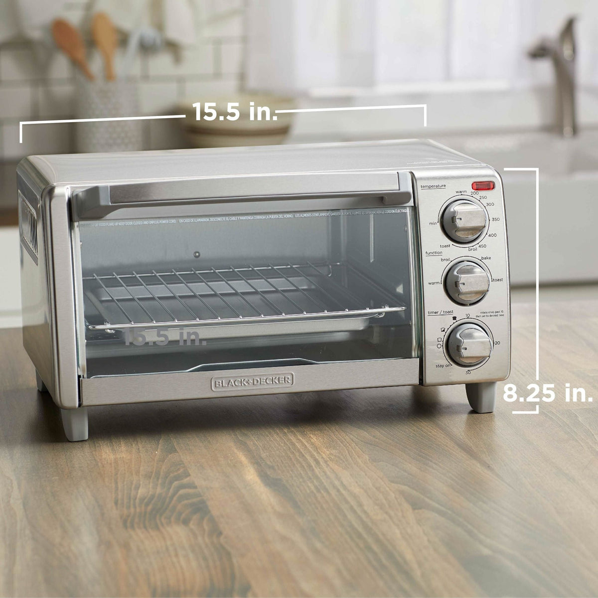 Toaster Oven with Natural Convection, Stainless Steel, 4-Slice C5R8 - product image 5
