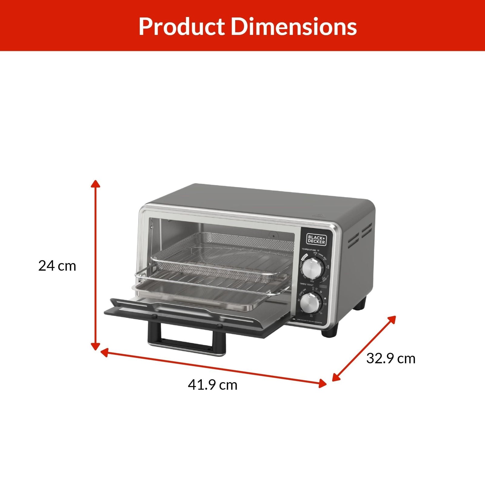 Black N Decker Multi-Purpose Crisp N Bake, 4-Slice O5K8 - product image 2