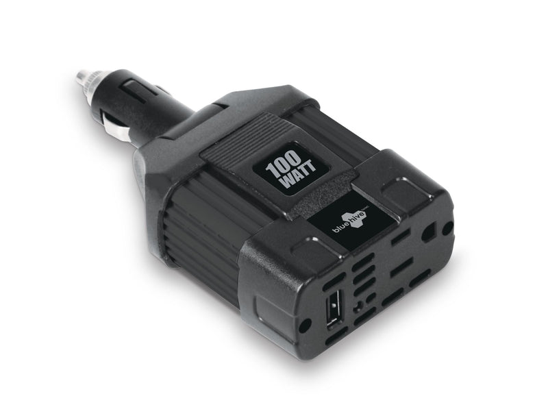 100W Power Inverter, Black E1E0