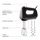 MultiMix 2 5-Speed Hand Mixer, Includes MultiWhisk Beater, 250W, Black L6R9 - product image 3