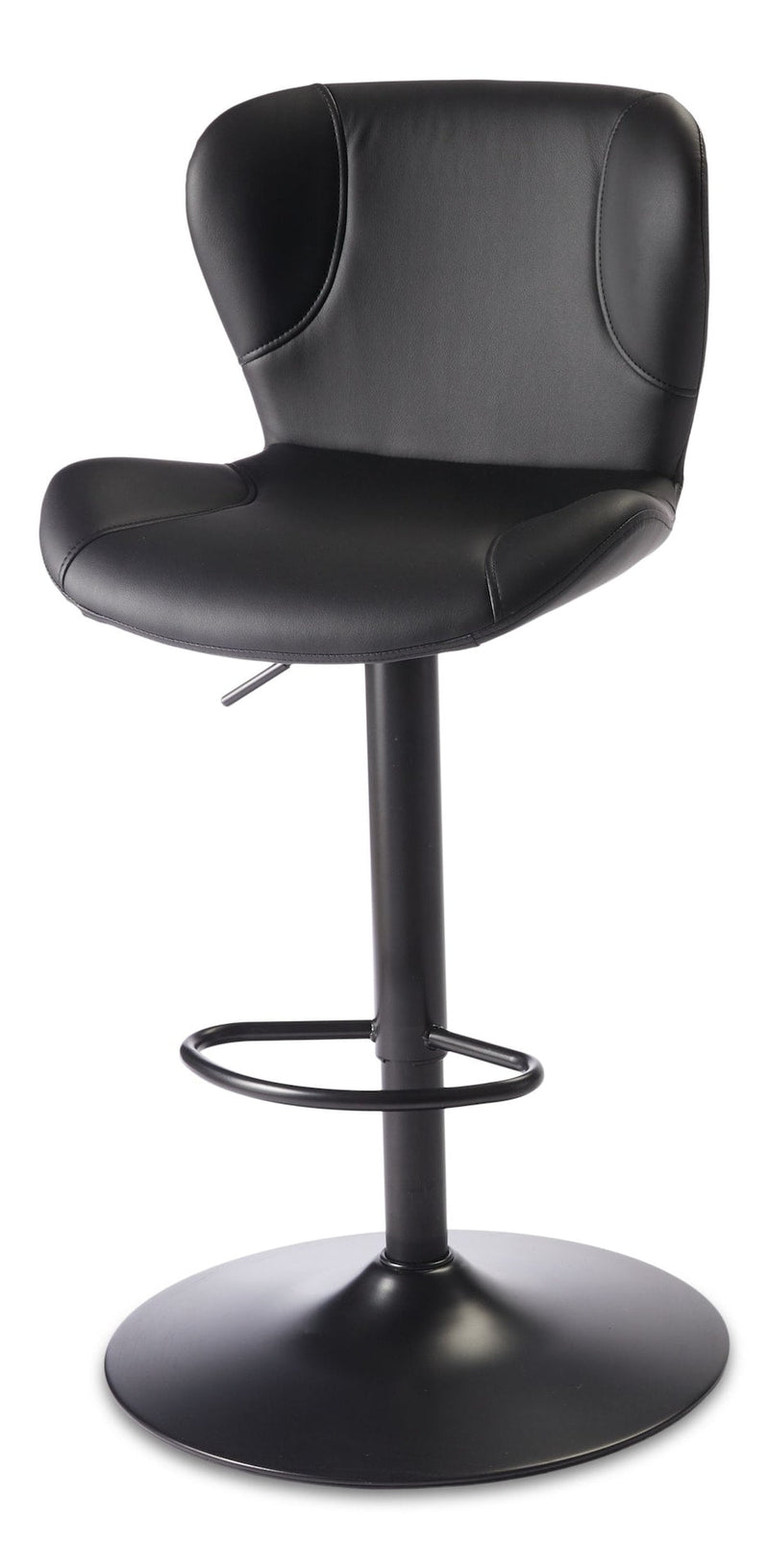 Burnaby Gas-Lift Bar Stool, Black U7E7