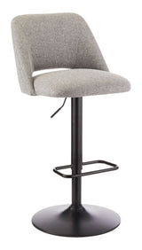 Inaya Adjustable Height Gas Lift Swivel Bar Stool, Grey Q7O1 - product image 1