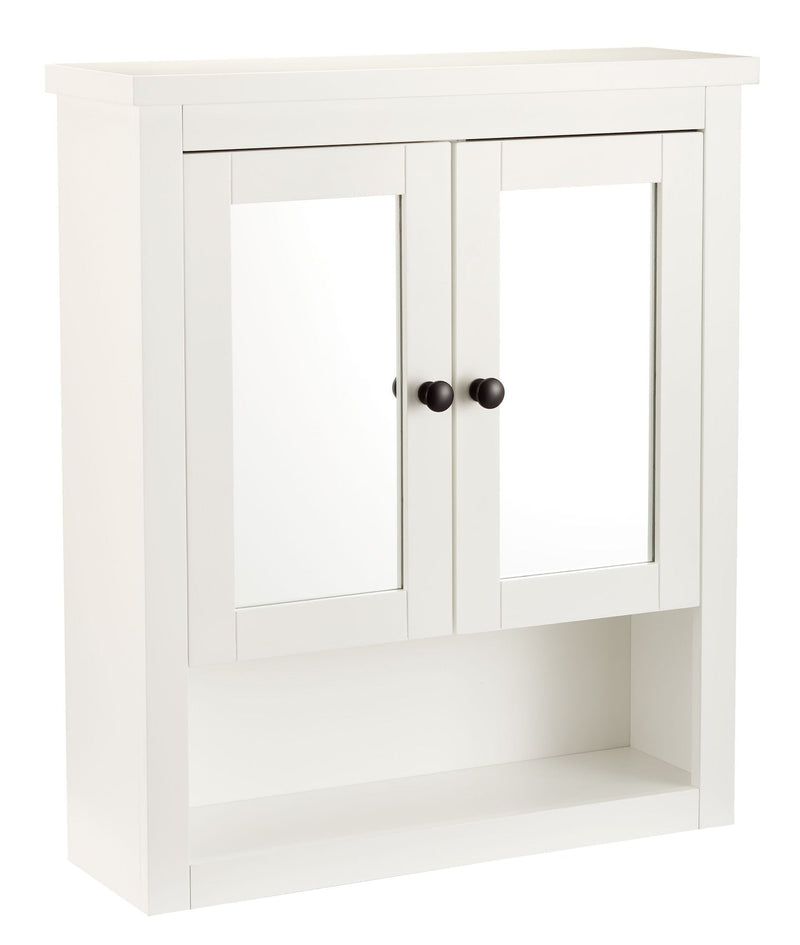 Luxton Wall-Mount Bathroom Cabinet, White Q4K5