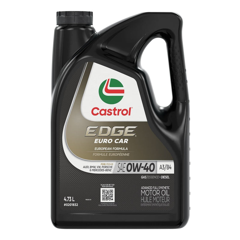 EDGE Euro 0W40 A3/B4 Advanced Synthetic Engine/Motor Oil, 5-L X9N2