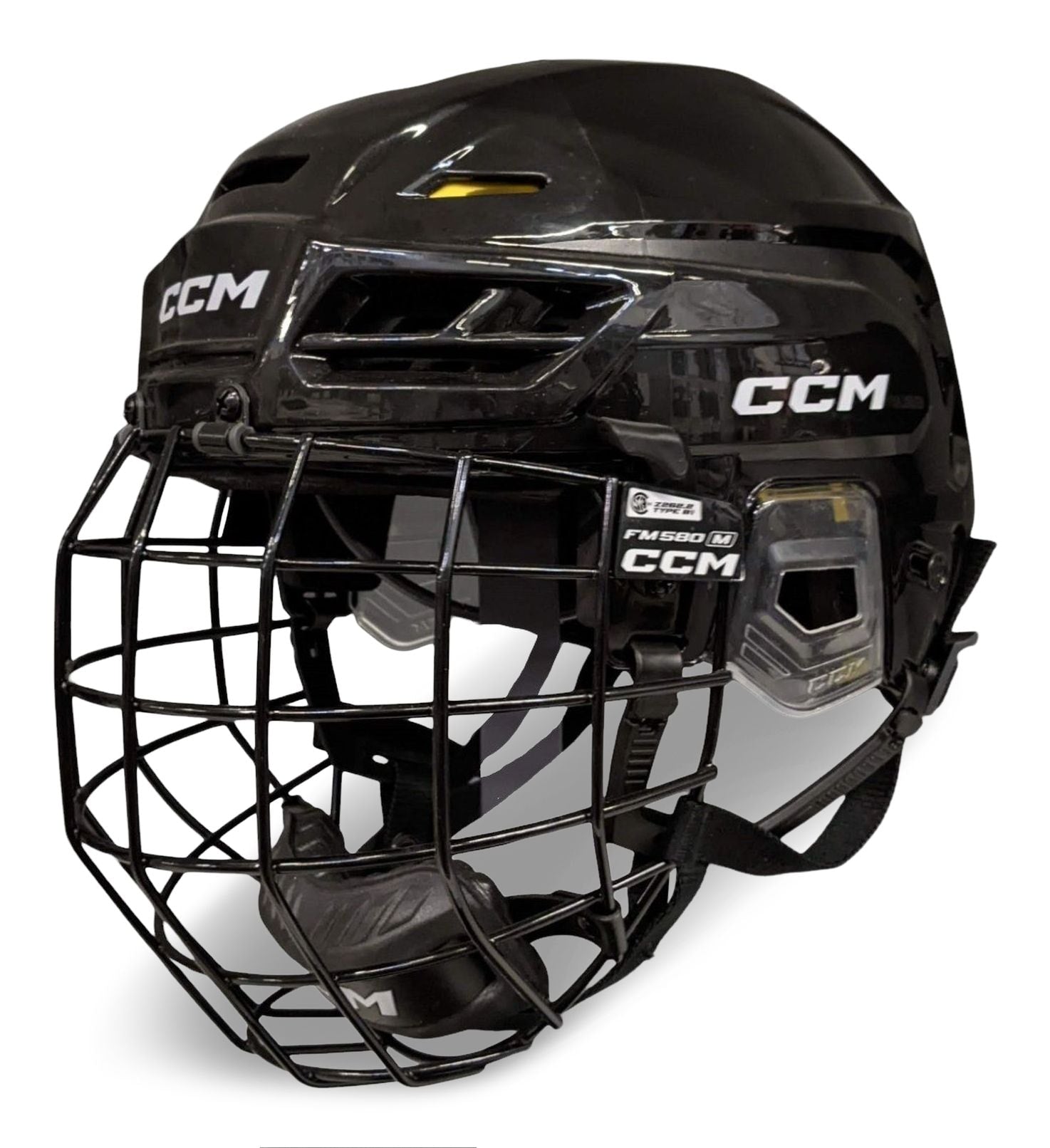Tacks 120 Hockey Helmet & Cage Combo, Junior/Senior, Black, Various Sizes E2A1 - product image 1