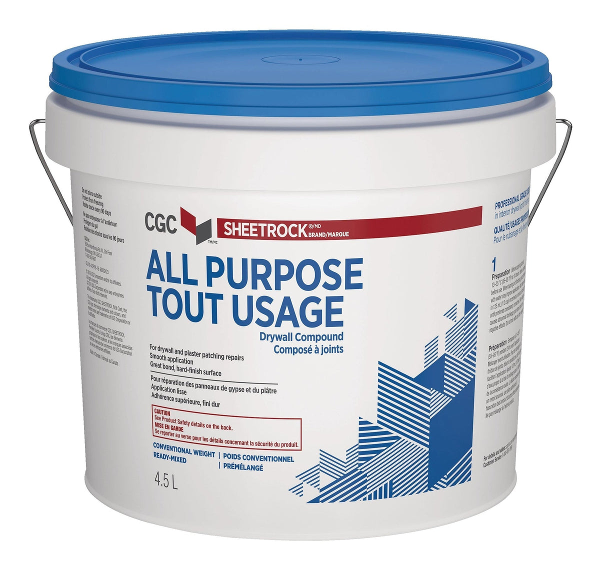Sheetrock All-Purpose Ready-Mixed Drywall Compound, 4.5-L Pail M1G5 - product image 1