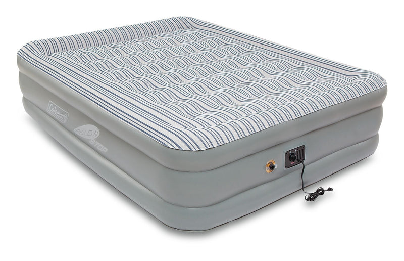 Queen SupportRest Elite Double-High Inflatable Air Mattress/Airbed with Built-In 120V Pump, Woods Outdoor Collapsible Folding Utility... R1Y0