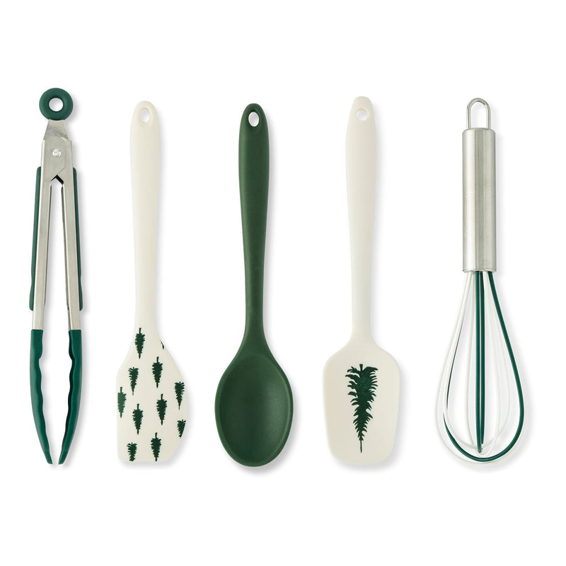 Home Evergreen Stain-Resistant Mini Utensils Set, 5-pc U1Z8