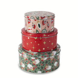 Home Retro Print Nested Storage Tin Canister Set with Lids, 3 Count R4Y3 - product image 1