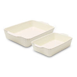 Kitchen Dishwasher Safe Cream Nested Baking Dish Set, 2-pc N3A4 - product image 1