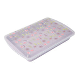 Kitchen Non-Stick Carbon Steel Cake Pan with Lid, Floral Print A4B5 - product image 1