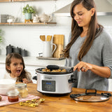 Digital Programmable Slow Cooker with Locking Lid, Feeds 4 People & More, Stainless Steel, 4-qt Z2P3 - product image 5
