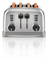 Metal Classic Toaster with 6 Settings, Stainless Steel, 4-Slices K7C8 - product image 2