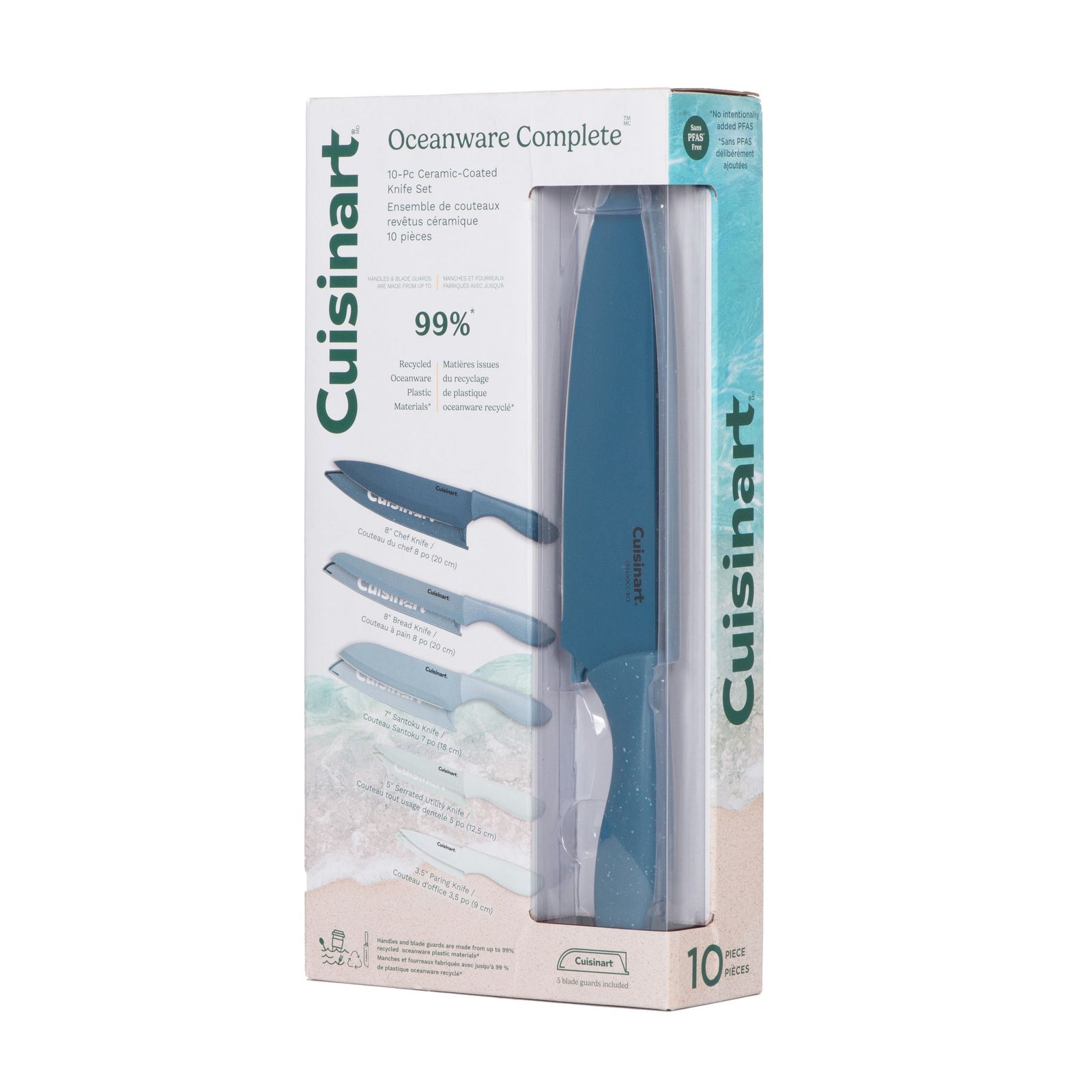 Oceanware Non-Stick Steel Knife Set, 10-pc D3Q4 - product image 1