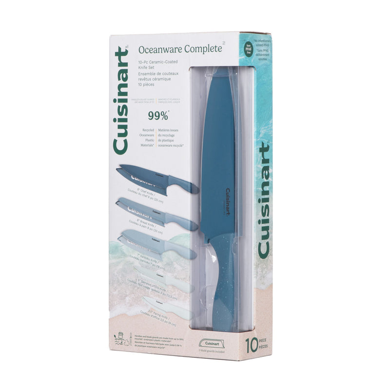 Oceanware Non-Stick Steel Knife Set, 10-pc D3Q4