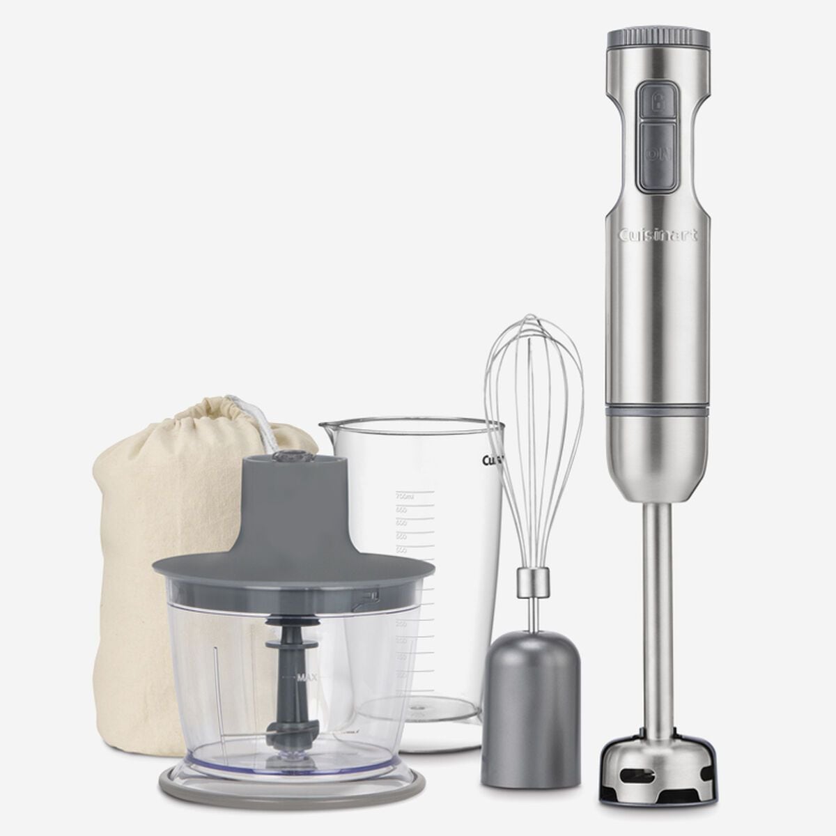 SmartStick 2-Speed Corded Hand Blender with Chopper & Whisk Attachments, Stainless Steel A1X0 - product image 1