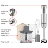 SmartStick 2-Speed Corded Hand Blender with Chopper & Whisk Attachments, Stainless Steel A1X0 - product image 5