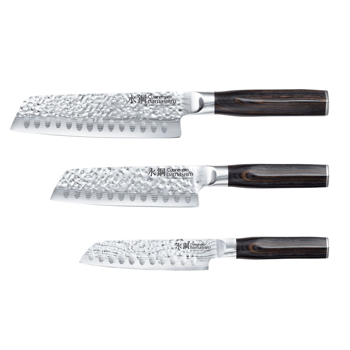 PRO DAMASHIRO EMPEROR SANTOKU 3PC SET U4G2 - product image 1