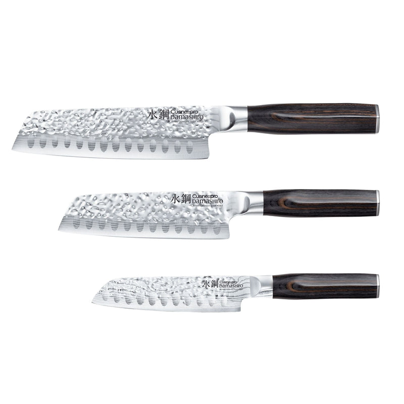 PRO DAMASHIRO EMPEROR SANTOKU 3PC SET U4G2