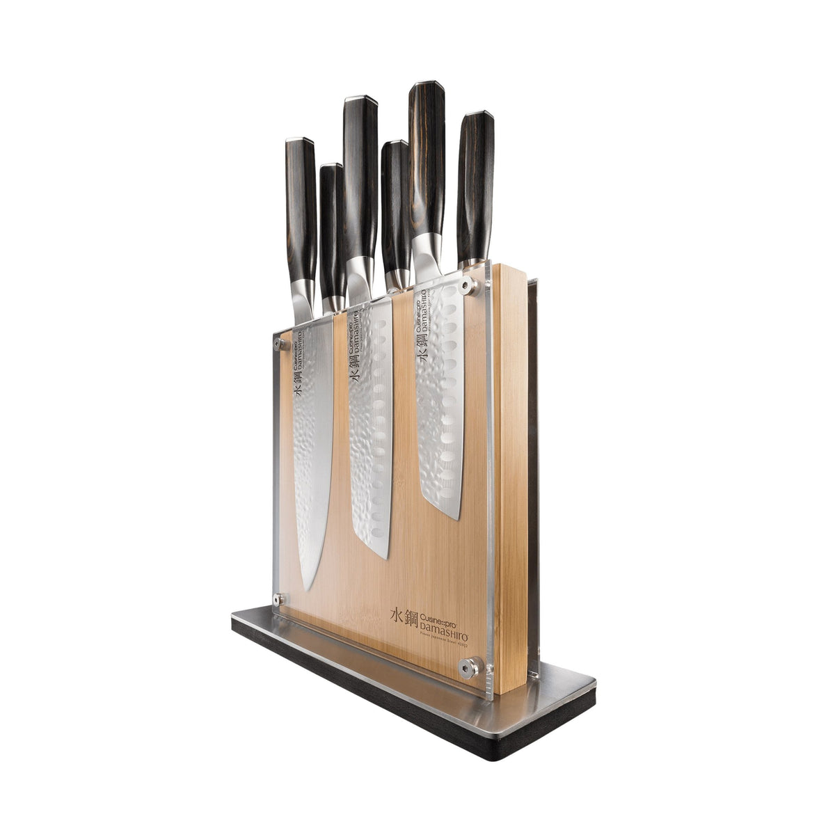 PRO DAMASHIRO EMPEROR SHI 7PC KNIFE BLOCK K7X0 - product image 1