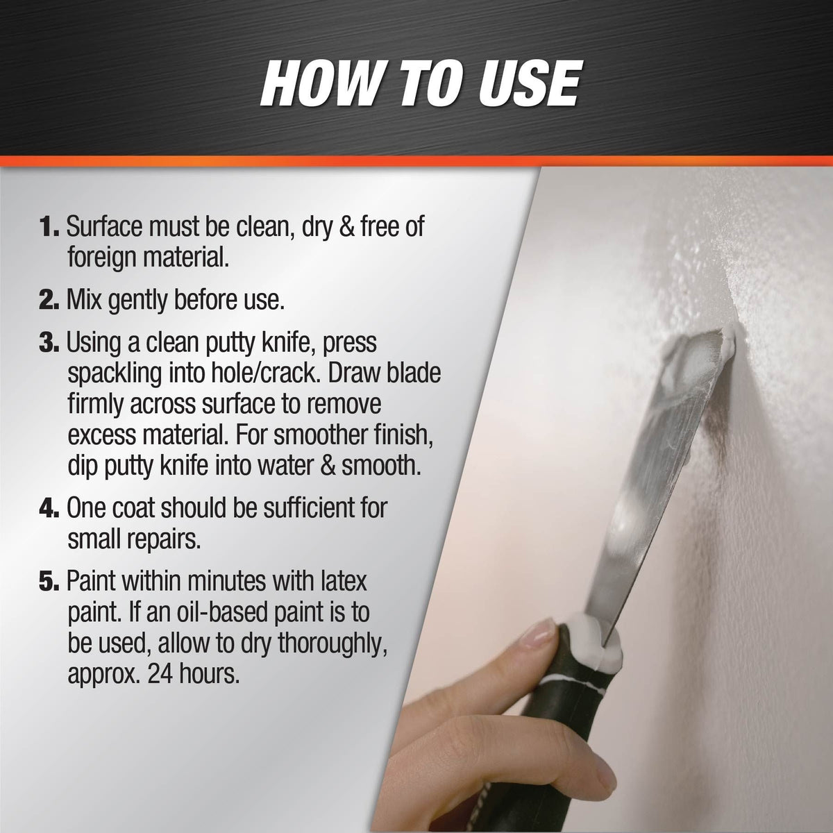 Fast N' Final Lightweight Spackling, 237-mL Y2U2 - product image 3