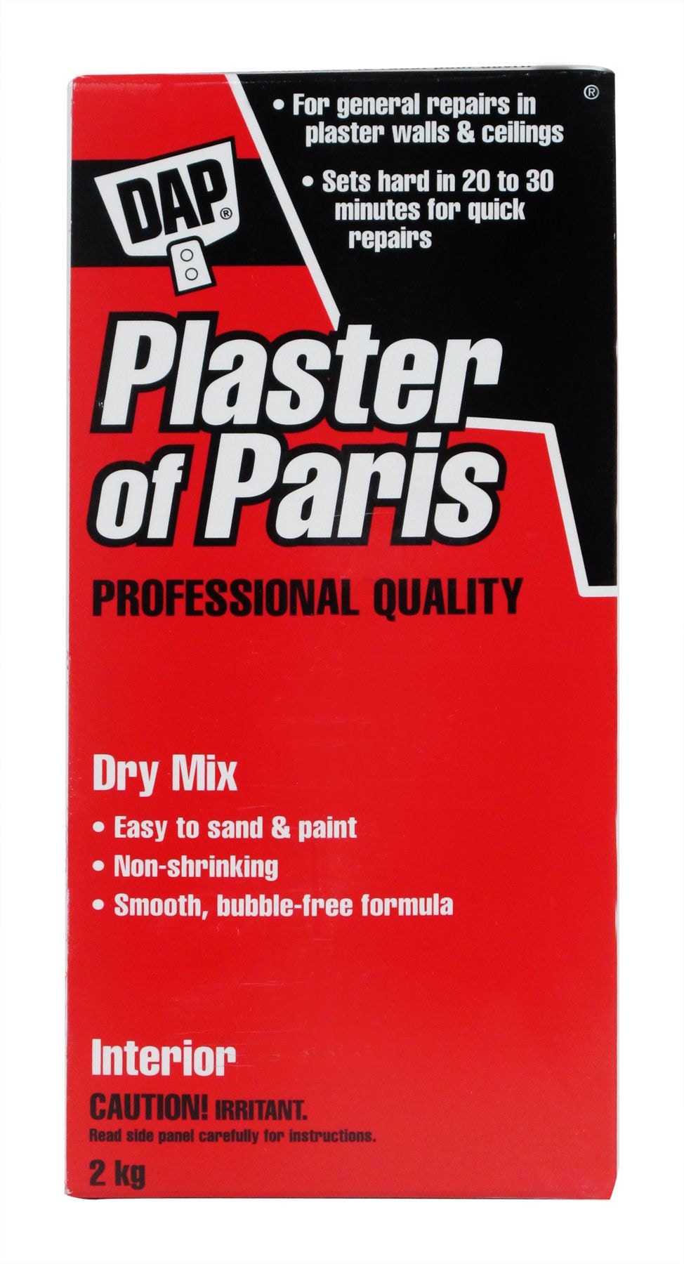 Plaster Of Paris Professional Dry Mix Plaster For Indoor Wall & Ceiling Repairs, 1.8-kg C6K1 - product image 1