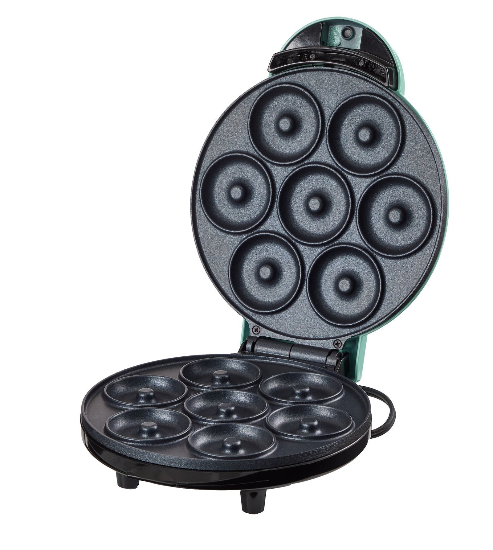 Express Mini Compact Electric Donut Maker, Non-Stick Surface, Aqua H5O6 - product image 2