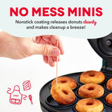 Express Mini Compact Electric Donut Maker, Non-Stick Surface, Aqua L6O8 - product image 7