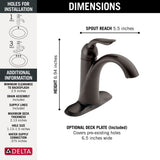 1HDL Centerset Lavatory Faucet, Venetian Bronze L0I6 - product image 2