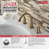 Lahara 2-Handle Widespread Faucet, Champagne Bronze X5X3 - product image 3