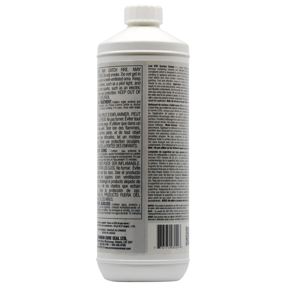Sure Seal Low VOC Wax & Grease Remover, 946-ml C8D6 - product image 2