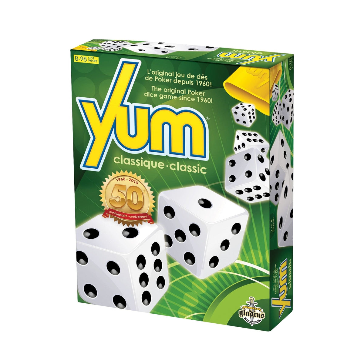 Gladius Yum Classic Collector's Edition Poker Dice Game Set, Ages 8+ F9L0 - product image 3